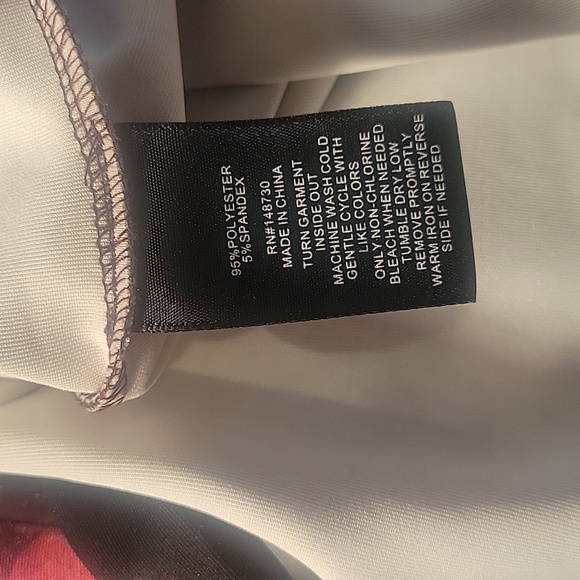 Beige by Eci Brown Multi-color Floral Stretch Dress, Size: 10 - Picture 9 of 9